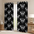 thumbnail image 2 of Feelyou Tribal Moth Curtains Pack of 2 (42x84 Each), Boho Skull Curtains Blackout, 2 of 6