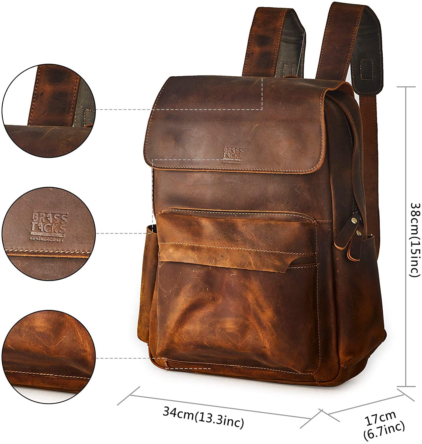 horse leather backpack