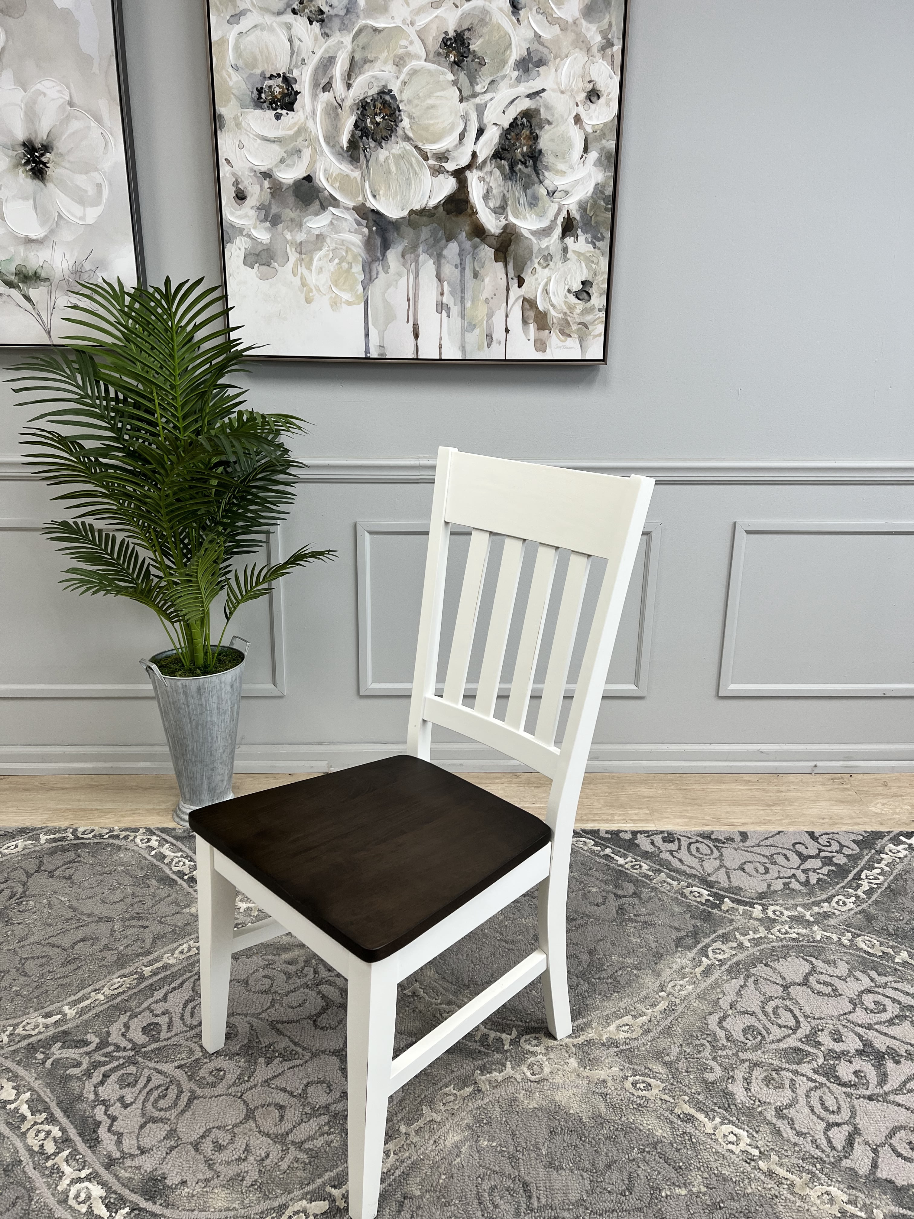 Pair of Solid Hardwood Dining Chairs - Walmart.com