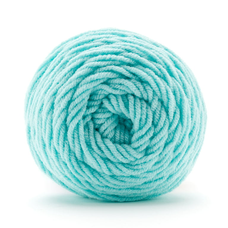 Soft Classic Solid Yarn by Loops & Threads - Solid Color Yarn for Knitting,  Crochet, Weaving, Arts & Crafts - Arctic, Bulk 12 Pack 