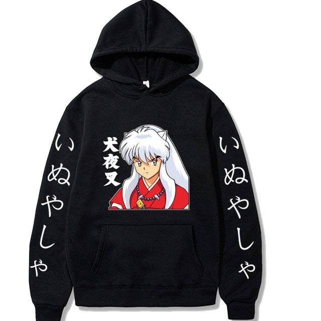 Uniex Anime Inuyasha Sudadera Con Capucha Harajuku Streetwear