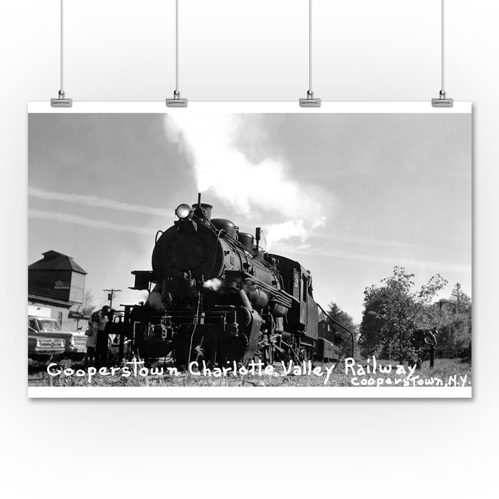 Cooperstown, New York CooperstownCharlotte Valley Railway Train (36x54 Giclee Gallery Print