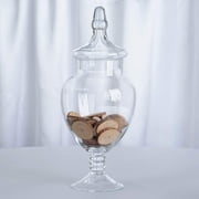 Efavormart Set of 3 Glass Apothecary Candy Jars With Lids - 10/12/14