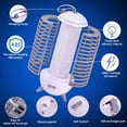 thumbnail image 2 of Cordless Bug Zapper Outdoor Rechargeable 2 in 1 Wireless Mosquito Killer Lamp Bug Zapper Electric Trap Ideal Fly Zapper Indoor for Patio, Home, Backyard, Yard, Garden, Campsite (white), 2 of 5