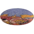 thumbnail image 5 of Phish Your Trip Is Short Round Carpet Circle Rug Outdoor Patio Area Rug Washable Large Area Rugs Hallway Room Decor Fitness Mats, 5 of 8