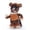 Brown, variant on Jester Clown Dog Halloween Costume, Funny Two-Leg Circus Pet Halloween Costumes for Halloween Role Play, Carnival Party, and Photo Props (Vermilion)