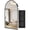 Silver, variant on Medicine Cabinets for Bathroom, Black Arched Medicine Cabinet, Recessed or Surface Wall-Mounted,Modern Bathroom Vanity Mirror with Storage, Mirrored Cabinet with Shelves,36x24 Inch