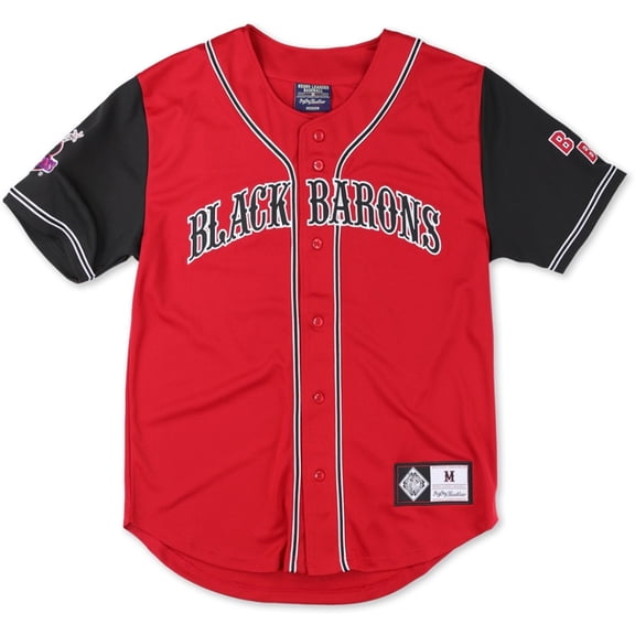 Big Boy Birmingham Black Barons S5 Adult Baseball Jersey [Red - XL]