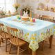 thumbnail image 4 of Cubierta de Mesa de Comedor Al Aire Libre 140x178cm Impermeable de Toda la Temporada, Lindo Huevo de Pascua de Conejo Poliéster de Impresión Floral para Picnic, Fiesta E Interior, 4 of 6