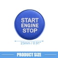 thumbnail image 4 of Unique Bargains Start Stop Ignition Button Cover Sticker for BMW 320i 330i 330e G20 G22 420i 430i 440i X5 X6 X7 Blue, 4 of 6