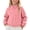 Pink, variant on PiGOGI Kids Fleece Full Zip Stand Collar Jacket with Side Pockets Warm Winter Coat for Boys and Girls Casual Daily Wear Red 13-14 Years