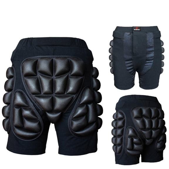RENACLIPY Protective Black Hockey Girdles with Breathable Fabric for Adult Mountain Biking and Snowboarding