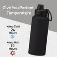 thumbnail image 5 of 32oz Space Water Bottle Large Metal Stainless Steel Water Flask Big Sports Travel Mens Water Bottle for Gym Hiking (Black), 5 of 8