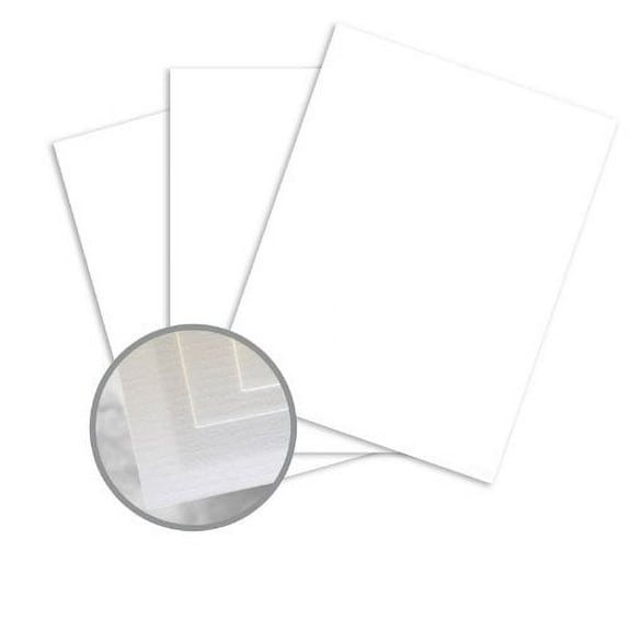 Via Laid Pure White Paper - 8 1/2 x 11 in 24 lb Writing Laid 500 per Ream