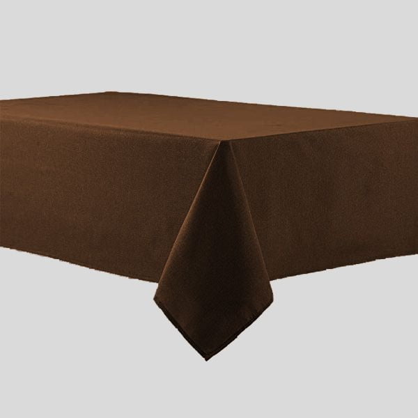 Nappe 72"x72 Pouces Tissu 7.1-oz. Polyester Filé "Harmony" Couleur Marron 2/pack