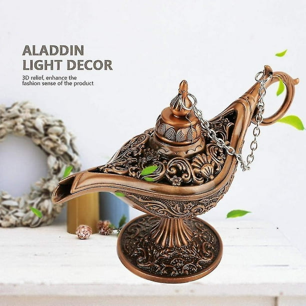 Vtg Brass Aladdin Genie Oil Lamp Aladin Home Decor Gift CHRISTMAS