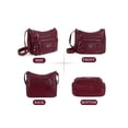 thumbnail image 5 of Deago Crossbody Bags for Women Pocketbook Soft PU Leather Ladies Purses and Handbags Multi Pocket Shoulder Bag with Adjustable Strap (Red), 5 of 10