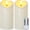 Ivory White, variant on Homemory Flameless Pillar Candles Outdoor Waterproof Flickering LED, Battery Operated, Remote, Timer, Ivory Plastic, Set of 2, 6 Inch