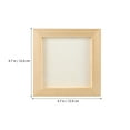 thumbnail image 2 of Christmas DIY Wood Picture Frames Set of 10, 4.7x4.7 Inch, 2 of 8