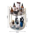 thumbnail image 4 of CSChome Makeup Storage Shelf Makeup Storage Shelf High Capacity Multi Layered Stable Base Raised Edge 360 Degree Rotating, 4 of 6