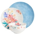 thumbnail image 2 of Spice by Tia Mowry Goji Blossom 12 Piece Decorated Porcelain Dinnerware Set - Blue, 2 of 5