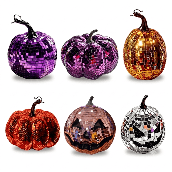 SeekLGT Fall Decor Twinkling Pumpkins Halloween Decor Pumpkin Table Centerpieces Sparkling Pumpkins Halloween Decorations Indoor Fall Home Decor, 1 pc