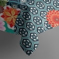 thumbnail image 5 of Pioneer Flower Floral Print Pattern Square Tablecloth,Waterproof Square Table Cover,Wipeable Spillproof Washable Table Cover for Home Kitchen Party Decor 42"X42"(107x107cm), 5 of 6
