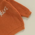 thumbnail image 6 of Okbabeha Toddler Baby Girl Boy Knit Sweater Pumpkin Long Sleeve Pullover Crewneck Sweatshirt Fall Halloween Baby Clothes, 6 of 7