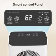 AIRFIRE 12 Pints Dehumidifiers (DOE), up to 1500 Sq.Ft Dehumidifier with Drain Hose, 0.59 Gal Water Tank, Overflow Protection, Dehumidifiers for Home Basement Bedroom Bathroom Laundry Room
