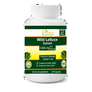 Biotech Nutritions Wild Lettuce Extract 1200 mg Serving 120 ct