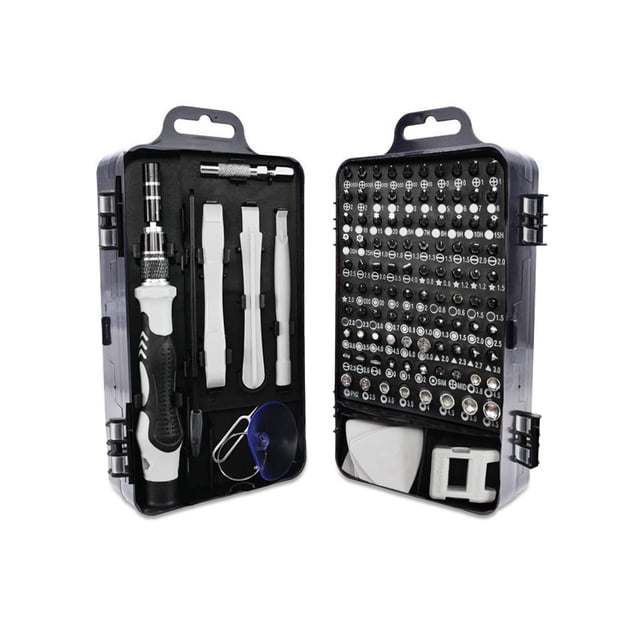 Destornillador Conjunto Aleación Acero Ordenador Tornillo Bit Bit Bit Bit DIY Repairing Herramienta multifuncional portátil reemplazable con estuche 117pcs Guardurnaity EL006009-01B
