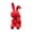Red, variant on Flocked Parent-Child Rabbit Resin Figurine, Cute Animal Home Decoration Ornament, Craft Art Statue, Meaningful Gift Choice for Living Room Bedroom Desktop and Indoor Display
