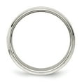 thumbnail image 2 of Auriga Sterling Silver 8 mm Flat with Step Edge Band for Mens Size 11.5, 2 of 6