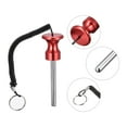 thumbnail image 4 of Uxcell 8mm x 80mm Weight Stack Pin with Pull Rope Magnetic Strength Training Equipment Accessories Red 2 Pack, 4 of 5