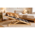 thumbnail image 5 of Dog Ramp for Couch – Small Dog Ramp for Sofa, 6 Adjustable Heights from 14" to 25", Portable Stable Pet Steps with Non-Slip Pad, for Sofa, Couch, Stairs, Natural Wood, 5 of 6