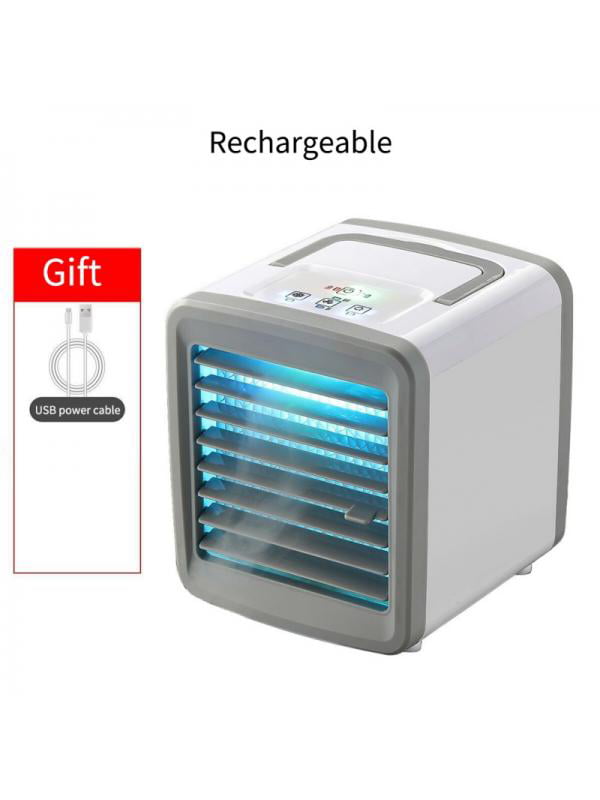Fan Cooling USB Rechargeable Mini Air Conditioner Portable Cooler Desktops 