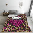 thumbnail image 3 of Hello Kitty Fleece Blanket Super Soft Cozy Throw Blanket 80"X60", Lightweight Fuzzy Comfy Flannel Blanket Warm Plush Throw Blankets For Couch, Sofa, Bed, 3 of 7