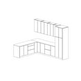 thumbnail image 5 of Kitchen Harmony Collection Natural Teak & Black Color Base Size 8x10Ft Wide, 5 of 6