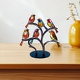 thumbnail image 6 of feimajia Household Items under $10 Colorful Bird Decorations 6 Little Birds and Flowers Pendant Acrylic Home Decoration Ornaments, 6 of 6