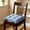 Blue, variant on CCWADH Ruffled Border Tufted Chair Cushion - Soft Non-Slide Decorative Seat Pad for Dining, Kitchen, Office & Home Use