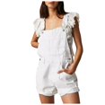 thumbnail image 1 of YDLCAFD Womens Loose Pocket Shoulder Strap Jeans For Women M, 1 of 9