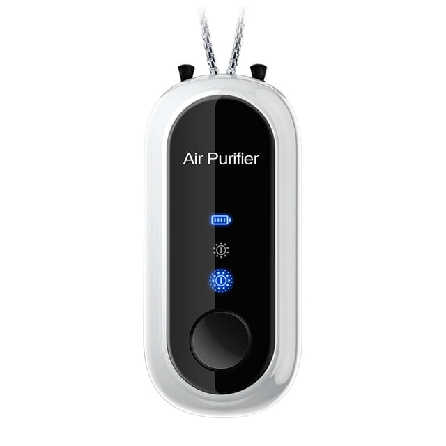 Mini Household Formaldehyde Negative Ion Air Purifier (Silver*Metal Chain*1PCS)