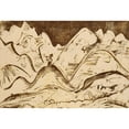 thumbnail image 2 of Ernst Ludwig Kirchner 24x18 Black Ornate Framed Double Matted Museum Art Print Titled: Landscape with a Blowing Shepherd (1923), 2 of 5