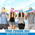 thumbnail image 6 of P&P Imports LLC GoPong Slamski | Retro 4 Person Drinking Ski with 50 Plastic Shot Glasses, 6 of 7