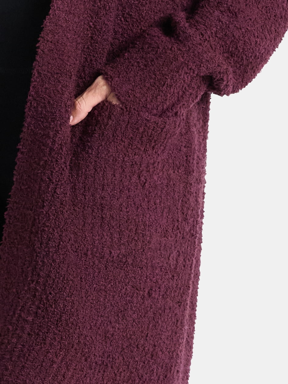 Time and Tru Women’s and Women’s Plus Super Soft Longline Cardigan Sweater, Lightweight, Size XS-4X