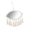 thumbnail image 3 of Espejo de pared colgante de macramé, espejo decorativo con flecos de macramé, espejos decorativos con borlas hechos a mano, para decoración de , Oval, 3 of 8