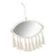 thumbnail image 3 of Espejo de pared colgante con flecos de macramé, espejo decorativo con borlas. Oval, 3 of 9