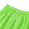 thumbnail image 5 of Njagoc3 Mens Basic Solid Casual Shorts, Lightweight Cotton Blend, Elastic Drawstring Waist, Summer Daily Errands, Home Lounging & Casual Walks, 5 of 6