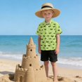 thumbnail image 6 of Dailycode Small Short Sleeve Button Down Shirts Black Bat on Green Casual Shirt 3-10 Years, 6 of 9