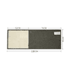 thumbnail image 4 of Alfombrilla rascador para gatos - Protección para sofás, sillones, muebles, suelos y paredes - Alfombrilla de sisal y lino - 130 x 45 cm - Apta para gatos, gatitos y perros (gris claro - blanco), 4 of 5